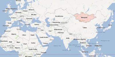 Peta dari Mongolia peta asia