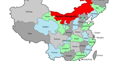Peta wilayah Mongolia